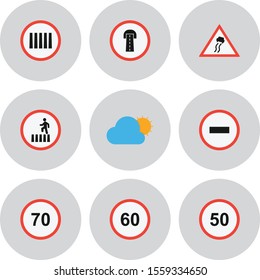 9 decent icon sheet of universal
