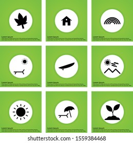 9 decent icon sheet of universal

 