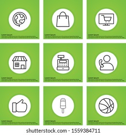  9 decent icon sheet of universal

 