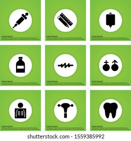 9 decent icon sheet of universal
