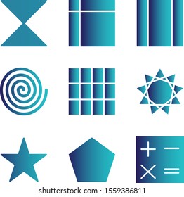 9 decent icon sheet of universal
