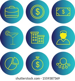  9 decent icon sheet of universal
