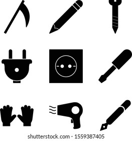 9 decent icon sheet of universal
