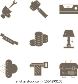  9 decent icon sheet of universal
