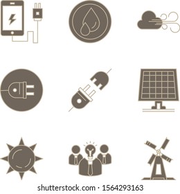  9 decent icon sheet of universal
