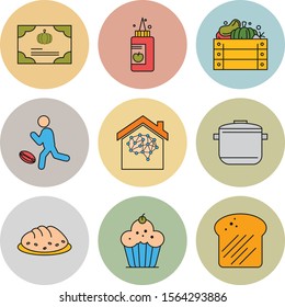  9 decent icon sheet of universal
