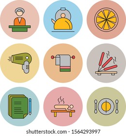 9 decent icon sheet of universal
