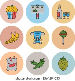9 decent icon sheet of universal
