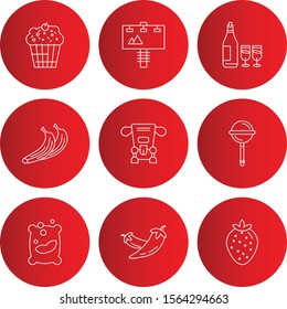 9 decent icon sheet of universal

