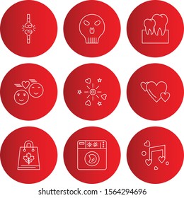 9 decent icon sheet of universal
