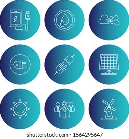 9 decent icon sheet of universal
