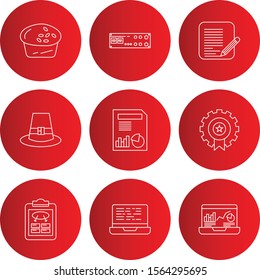 9 decent icon sheet of universal
