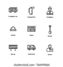 9 Firefighter Icons