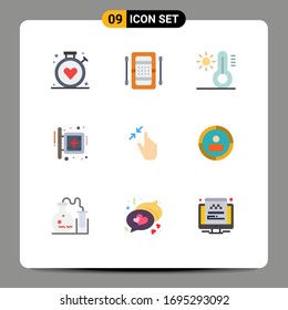 9 Flat Color concept for Websites Mobile and Apps contract; sign; kayak; medical; board Editable Vector Design Elements