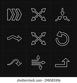 9 flat modern arrows