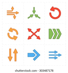 9 flat modern arrows