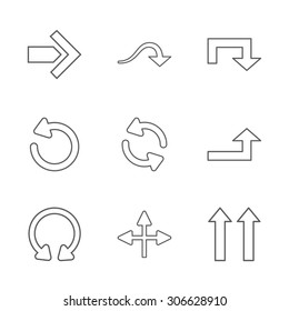 9 flat modern arrows