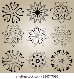 9 flower elements