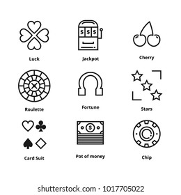 9 Gamble Line Icon