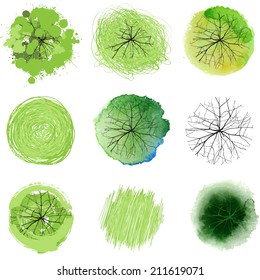 9 hand drawn trees for your landscape designs