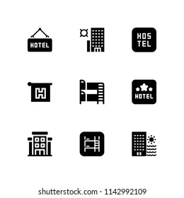 9 Hostel Icon Set Hotel Bunk Stock Vector (Royalty Free) 1142992109 ...