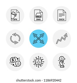 9 icon set