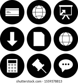  9 icon set of Universal  for your website and project
   