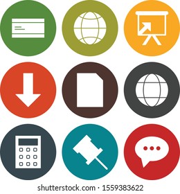  9 icon set of Universal  for your website and project
   
