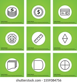  9 icon set of Universal  for your website and project
   