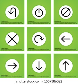 9 icon set of Universal  for your website and project
   