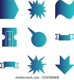  9 icon set of Universal  for your website and project
   