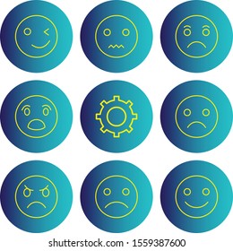 9 icon set of Universal  for your website and project
   
