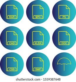 9 icon set of Universal  for your website and project
   
  