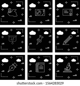 9 icon set of Universal  for your website and project
 