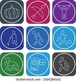 9 icon set of Universal  for your website and project
 