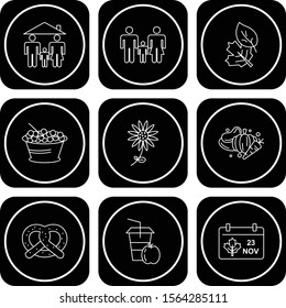 9 icon set of Universal  for your website and project
 