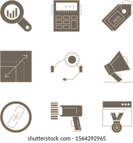 9 icon set of Universal  for your website and project
 