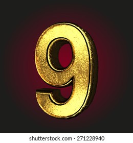 9 letter of gold