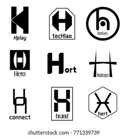 9 Letter Logos H Monogram Style