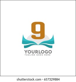 9 letter sunset beach typography logo for t-shirt graphics, vectors, surf, and store business
