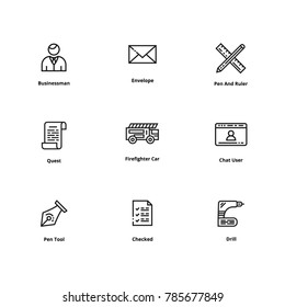 9 Line Icons