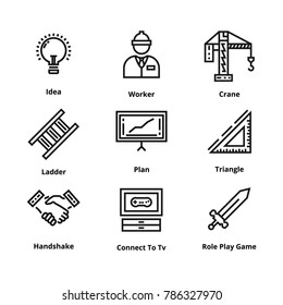9 Line Icons