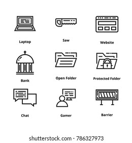 9 Line Icons