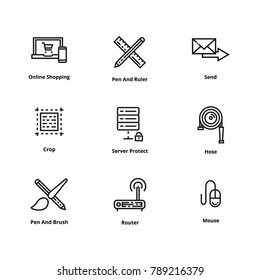 9 Line Icons