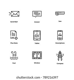 9 Line Icons