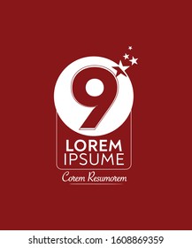 9 Logo Design. Nine Logo Design. 