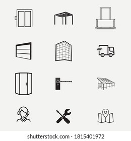 9 main logistics icon vectors