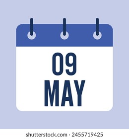 9 de mayo, Vector aislado.
