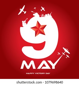 9 May Card (Red version)