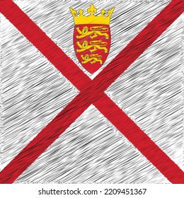 9 May Jersey Independence Day Flag Design